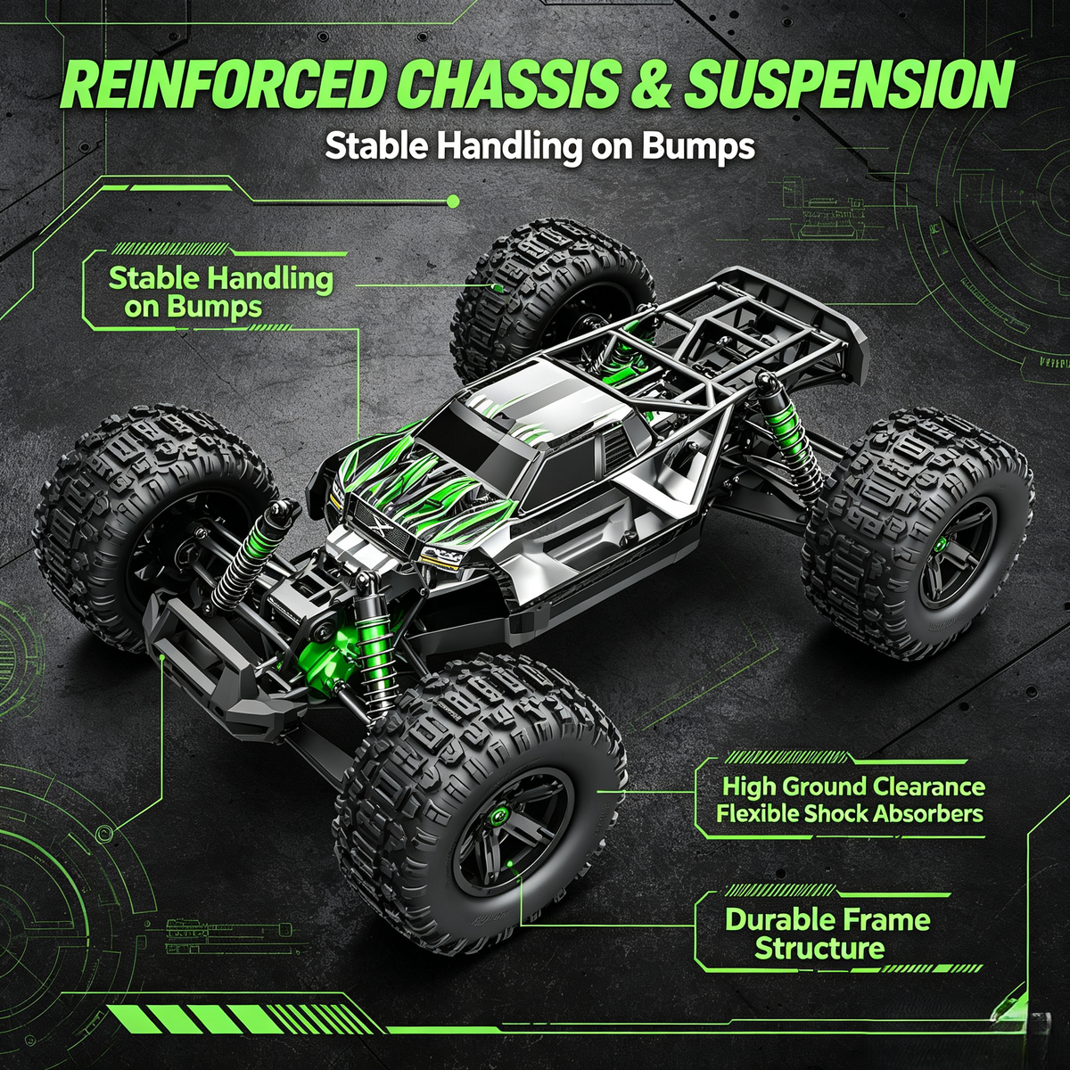 🚙 U-Max 4WD Brushless RC Monster Truck – High-Speed Off-Road Adventure