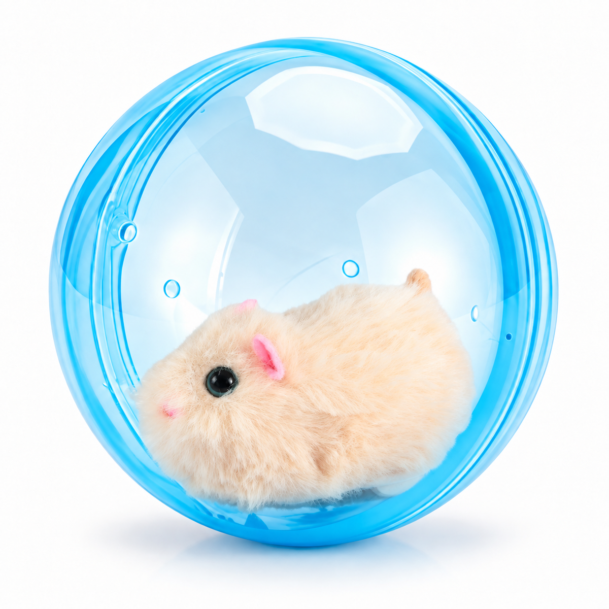 Automatic Rolling Plush Animal Cat Toy-Free Play for Indoor Cats
