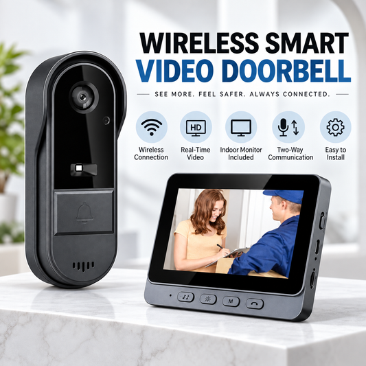 ⚙️X8 WiFi-Free Video Doorbell Kit🚪