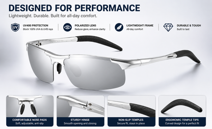 🔥2026 Hot Sale✨New-Photochromic Sunglasses with Anti-glare Polarized Lens