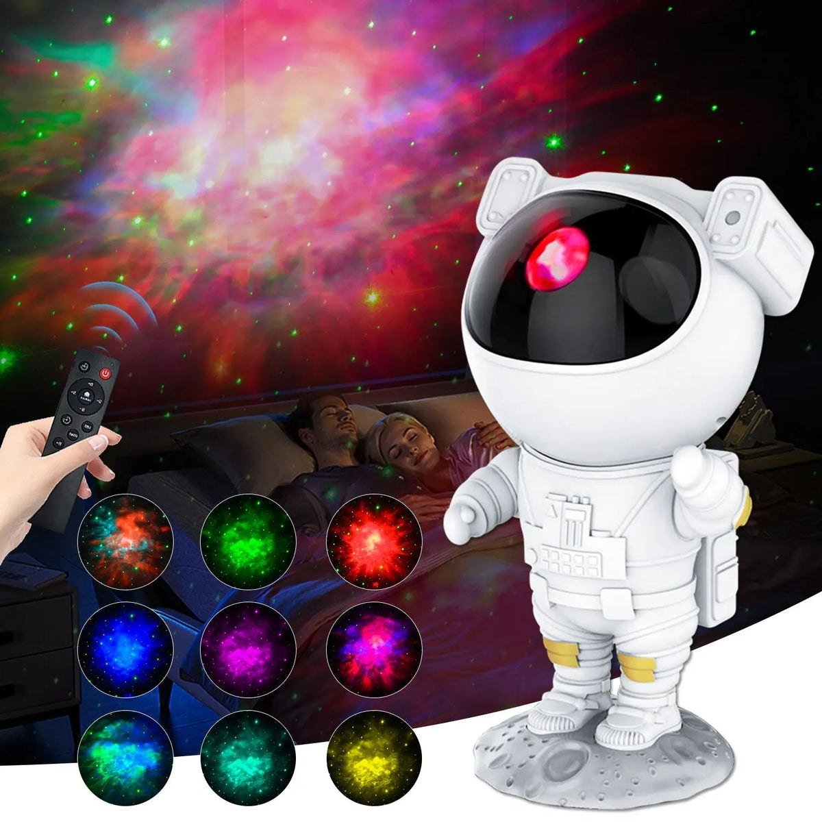 🌌 Astronaut Galaxy Projector – Turn Any Room Into a Starry Universe