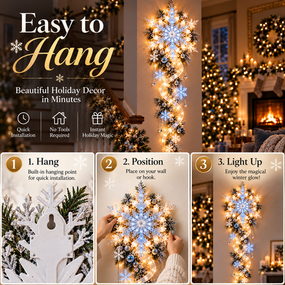 🔥Last Day 49% OFF🔥❄️ Giant Snowflake Blizzard Trail - Let the Snowstorm Glow Indoors