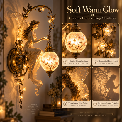 ⏰Limited Stock 50% OFF -🧚✨ Enchanted Fairy Blossom Lantern Wall Light 🌸🏮