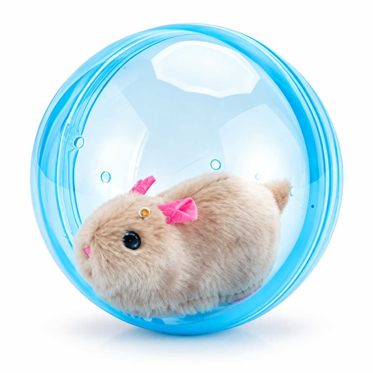 Automatic Rolling Plush Animal Cat Toy-Free Play for Indoor Cats