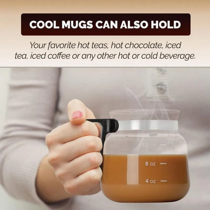 ☕ 16oz Coffee Pot-Shaped Glass Mug – Cute Borosilicate Coffee Cup
