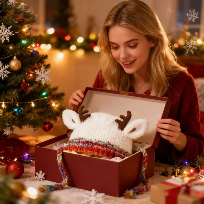 Original Design Festive Christmas Antler Hat