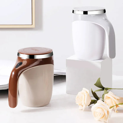 ☕ Self-Stirring Mug – One-Touch Automatic Mixing Cup for Coffee, Protein Shakes & More