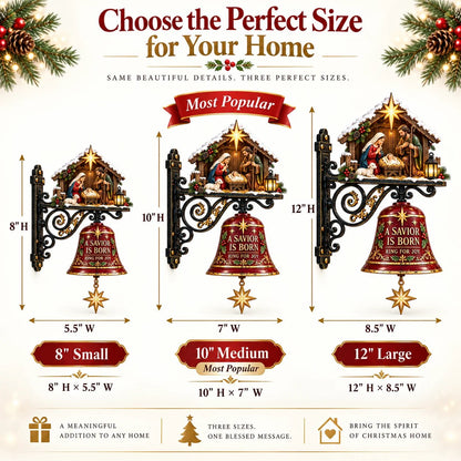 ✨ Jesus Nativity Christmas Door Bell - Welcome Christmas With The Story Of Jesus