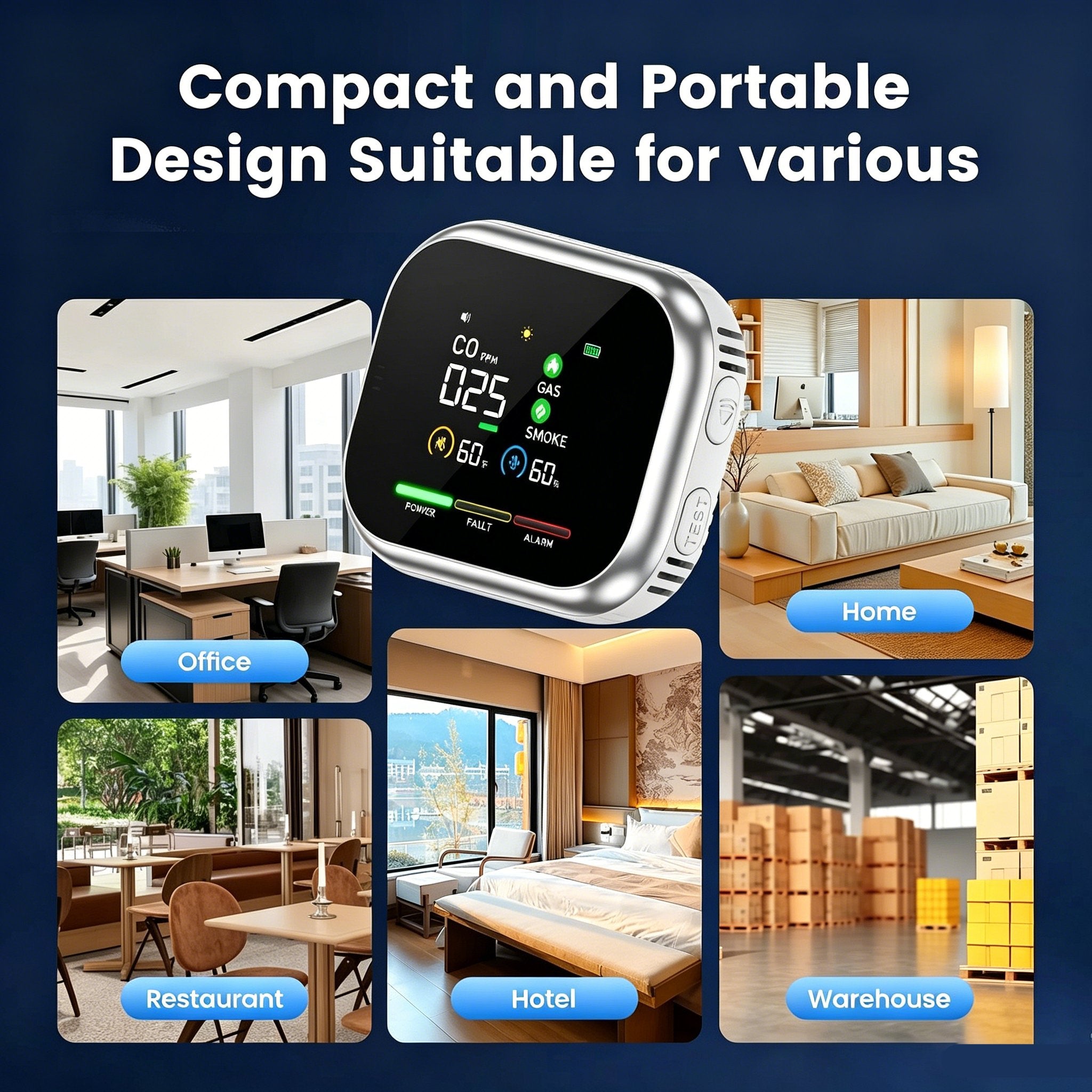 🛡️ 6-in-1 Smart Home Safety Detector