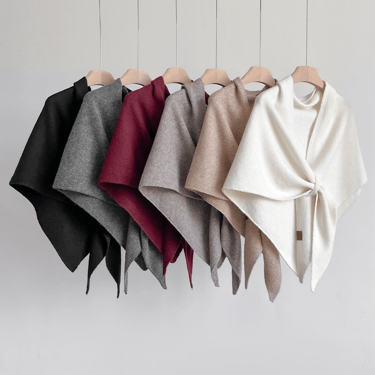 Women's Solid Color Scarf Casual Soft Comfortable Shawl for Daily Wear