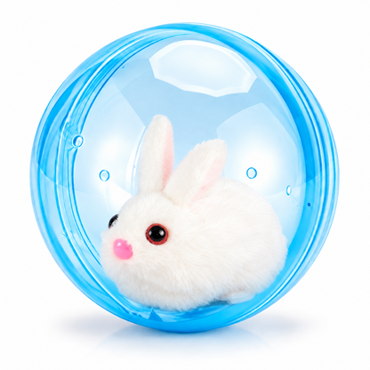 Automatic Rolling Plush Animal Cat Toy-Free Play for Indoor Cats
