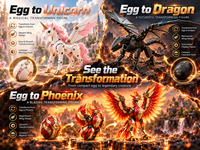 ✨🔥Complete Set – All 3 Creatures