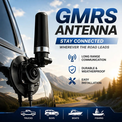 🔥🔥 50% OFF - Universal GMRS Antenna Mount – Heavy-Duty Radio Antenna Bracket for Cars, SUVs, Trucks, Off-Road Vehicles & Boats