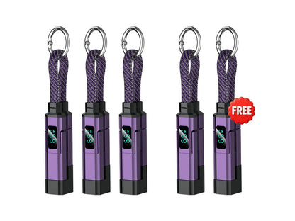 ⏰Limited Time SALE 50% OFF🔥4-in-1 Digital Display Keychain Charging Cable