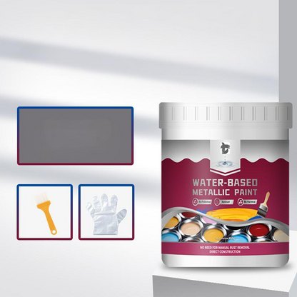 ⏳Time-Limited Special🔨Rust Converter Metallic Paint – One coat stops rust, no sanding, no fumes🛡️