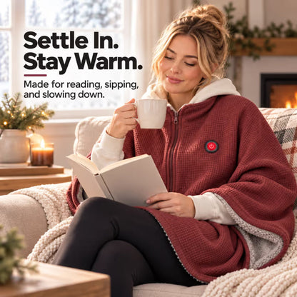 💟8-Zone Wearable Heated Blanket❄️ –  ♨️Cozy Shawl with 3 Heat Levels & USB Power