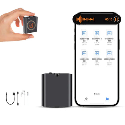 🎙️Mini Magnetic Voice Recorder One-Touch Recording🧲✨