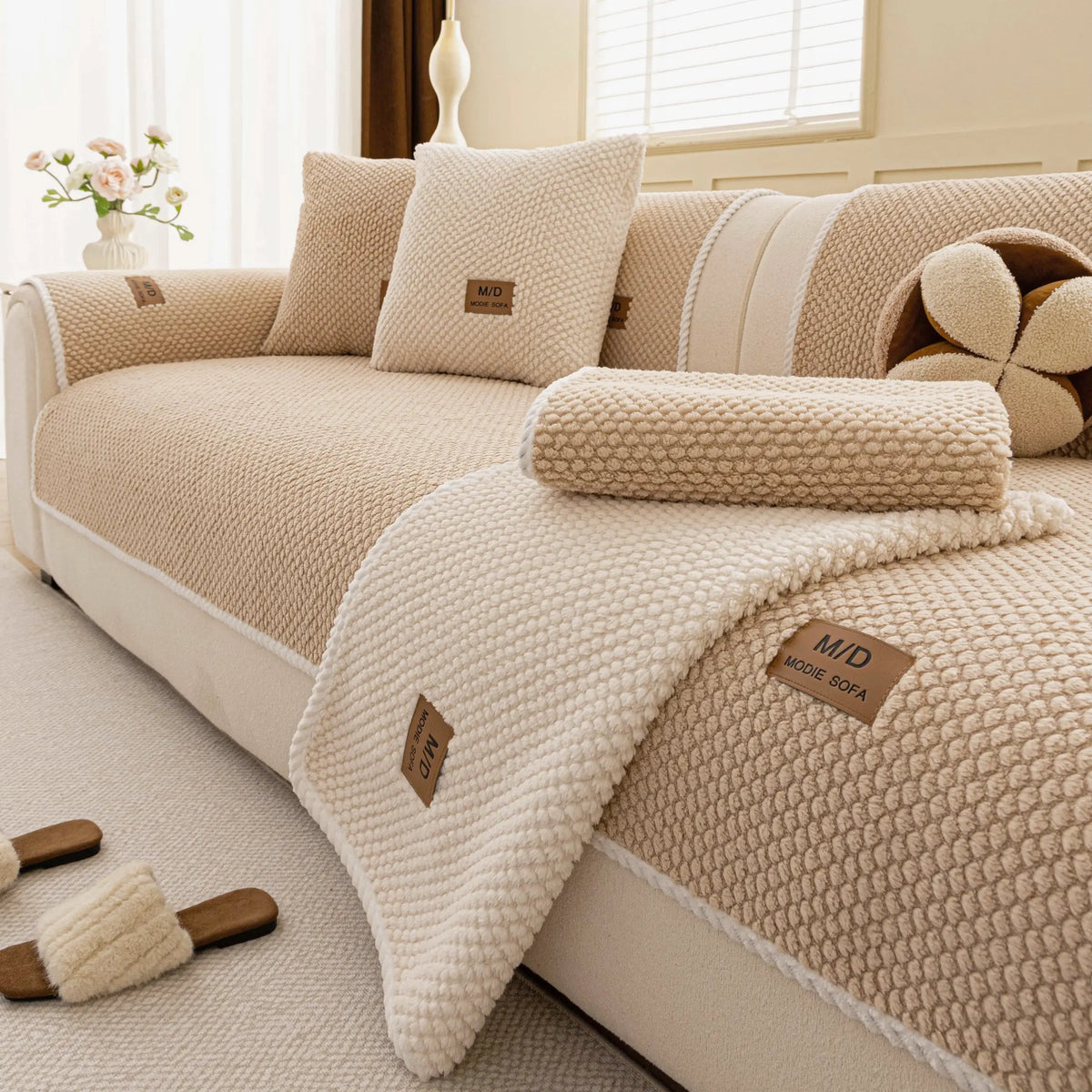 🔥Removable Sofa Cover,⭐ Non-Slip Polyester