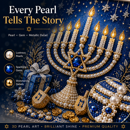🎁DIY Hanukkah Pearl Art Kit ✨