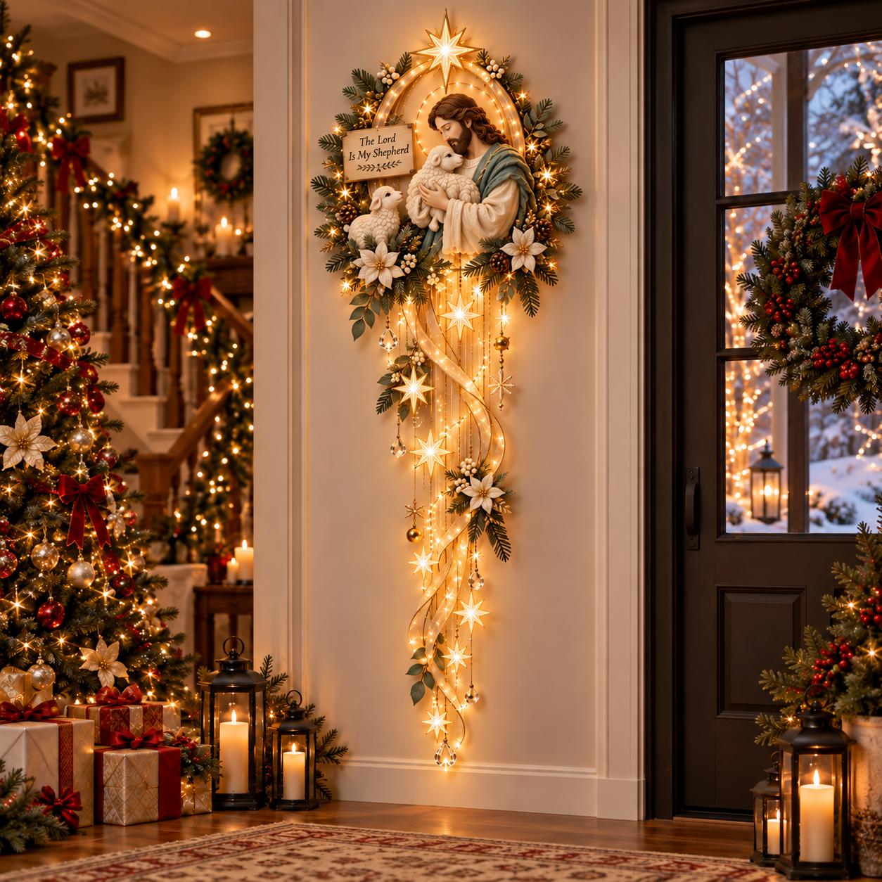 Good Shepherd Starfall Wall Light
