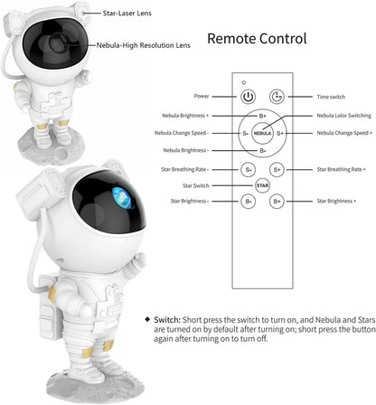 🌌 Astronaut Galaxy Projector – Turn Any Room Into a Starry Universe