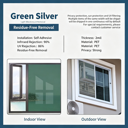 ⏰ Last Day Exclusive 60% OFF ☀️ One-Way Mirror Window Film – Heat Control & UV Protection