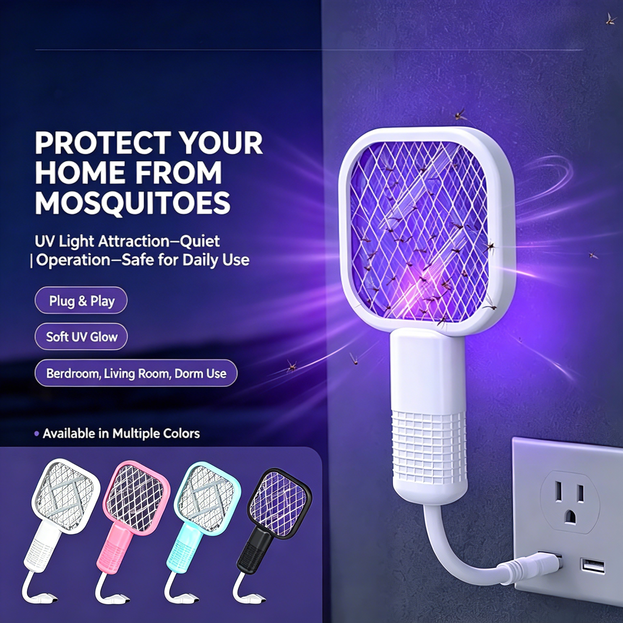 🪰Limited Time 50% OFF Best selling item🦟USB Mini Electric Fly Swatter