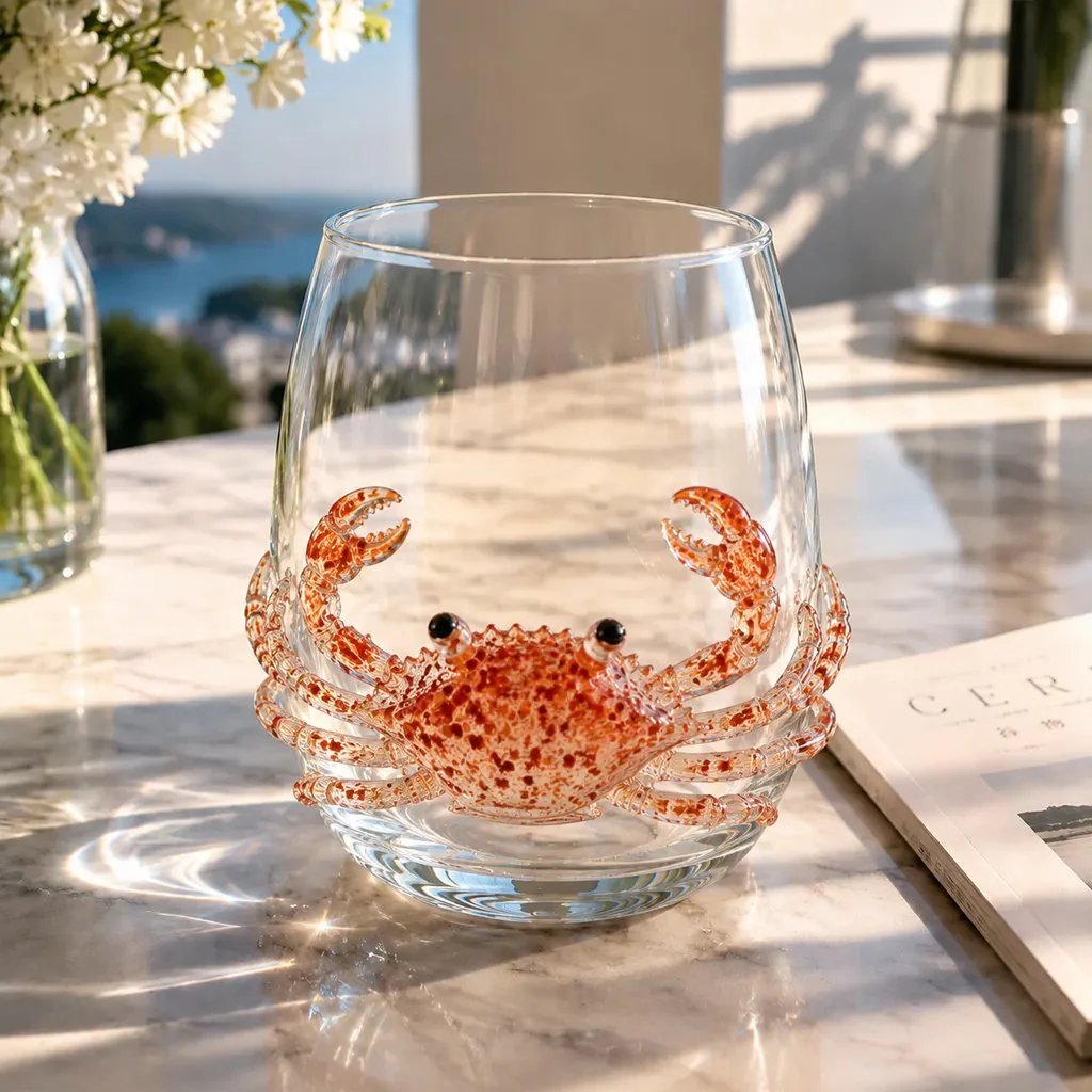 ⏰Last day Promotion 🔥-🎁The Perfect Beach House Gift🌊3D Ocean Animal Artisan Glassware Collection🎁