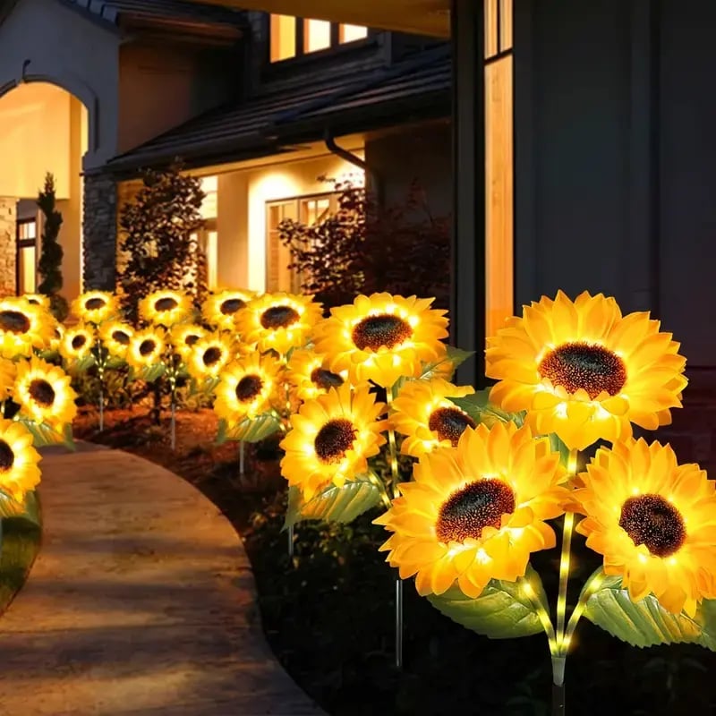 🔥Hot Sale 49% OFF🔥Solar Sunflower Garden Lights: Illuminate Your Outdoors with Sun-Kissed Charm