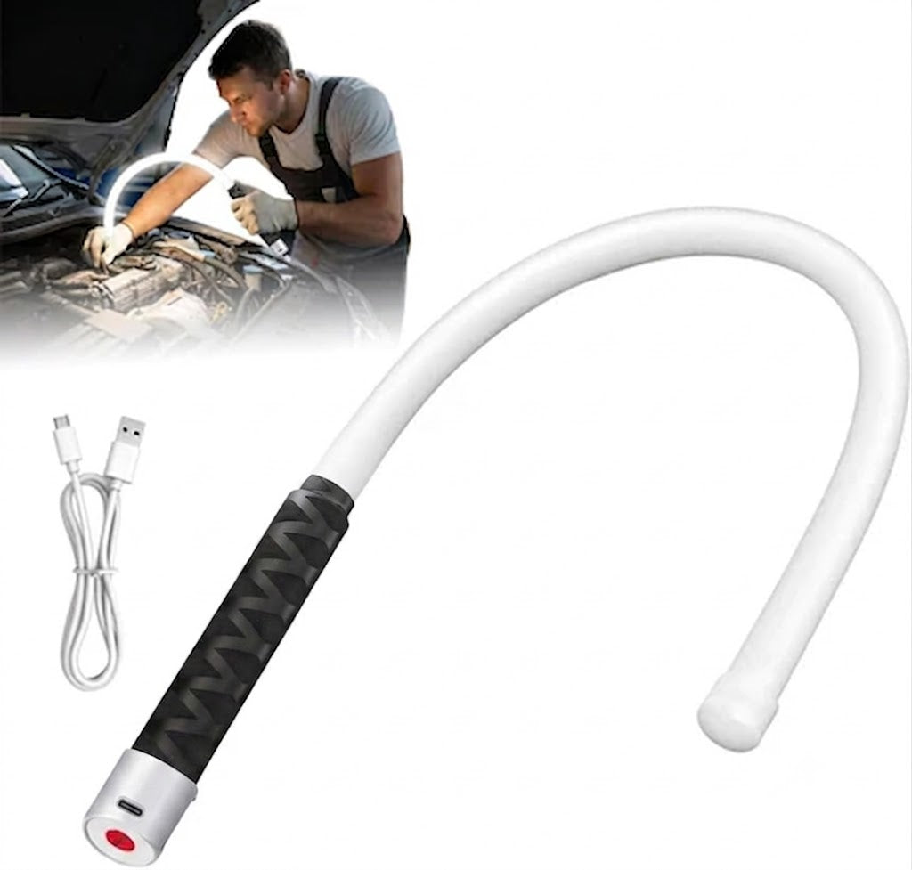 Flexible LED Flashlight Stick, 27" Bendable Mechanic Work Light High Lumen Professional Light 3 Lighting Modes Automotive Illumination Tool for Mechanic Car Repairs Under Hood Garage Inspection