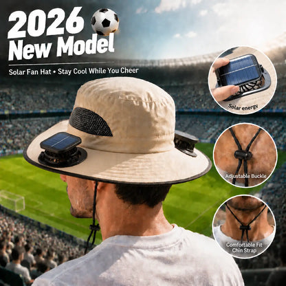 Solar Fan Outdoor Fishing Hat - Sun Protection & Cooling