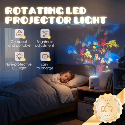 🌊 Dynamic Ocean Wave Projector Light – Rotating LED Room & Ceiling Lamp