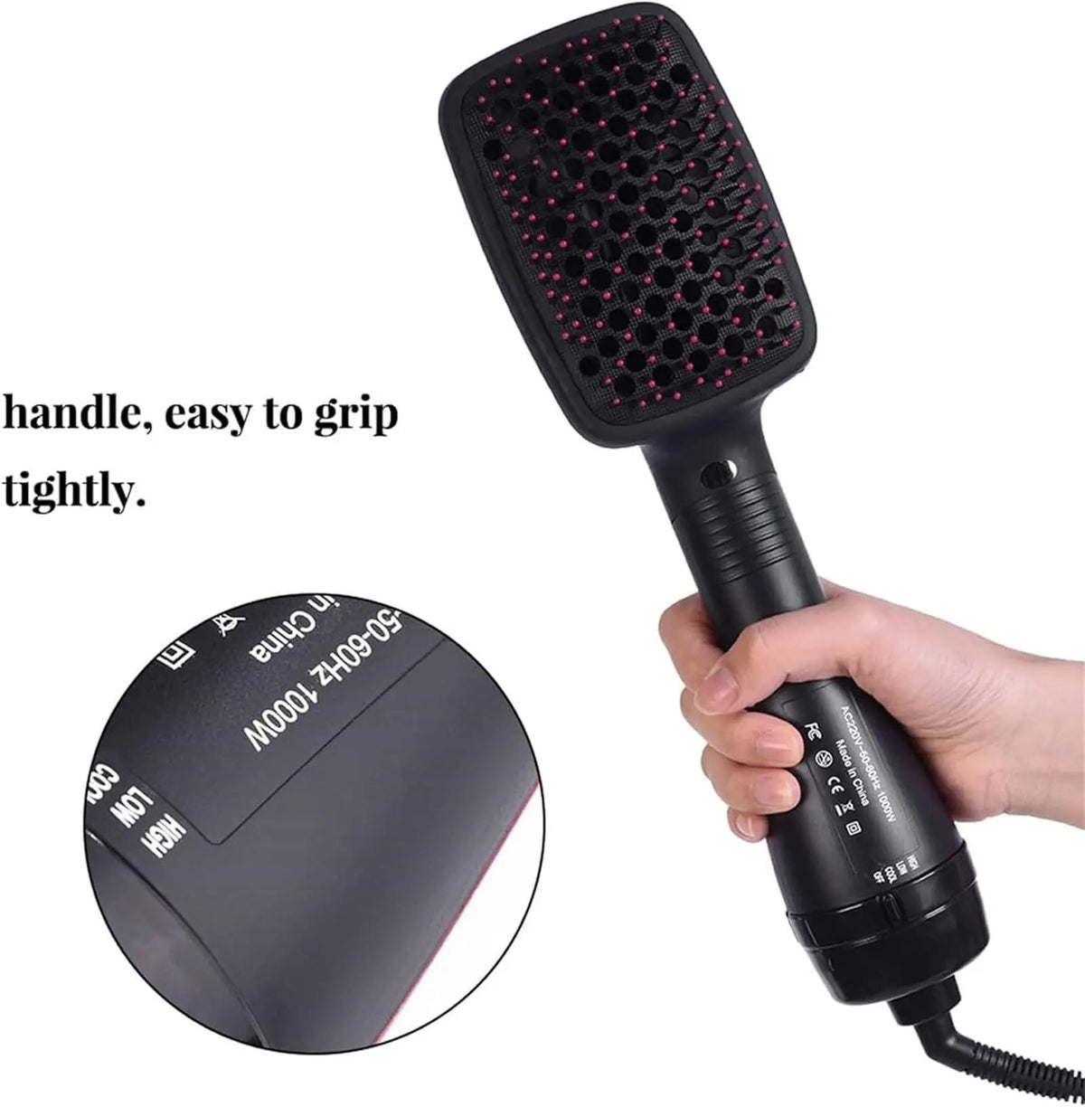 🔥2-in-1 Hot Air Brush – Hair Dryer & Straightening Styling Comb