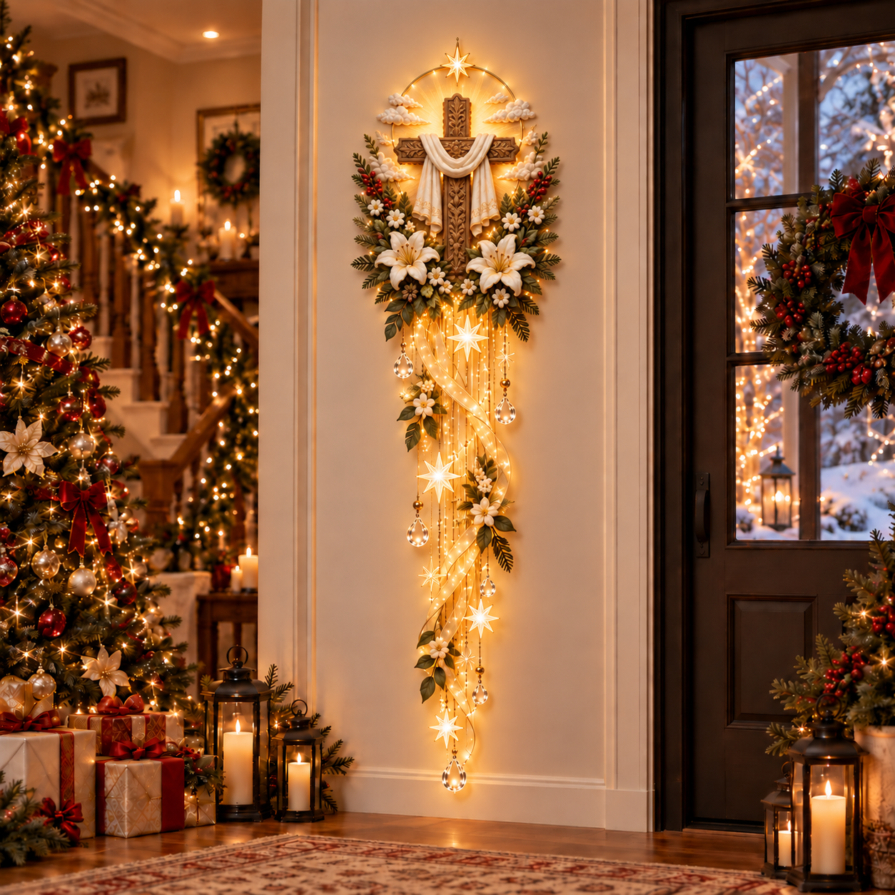 Holy Cross Starfall Wall Light