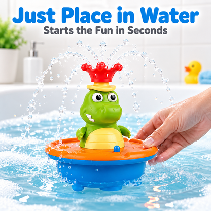 💦 Light-Up Bath Fountain Toy with 5 Interchangeable Spray Modes