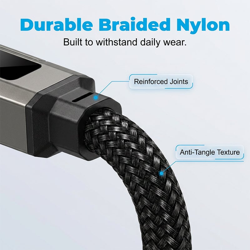 ⏰Limited Time SALE 50% OFF🔥4-in-1 Digital Display Keychain Charging Cable