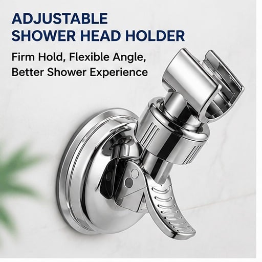 🔥2pcs Adjustable Shower Head Holders Removable Suction Cup 🔥Shower Head Bracket No Drill Shower Head Bracket