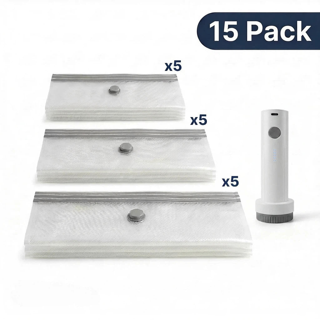 🔥 The Storage Solution Every Home Needs Cordless Vacuum Compression Bag Set