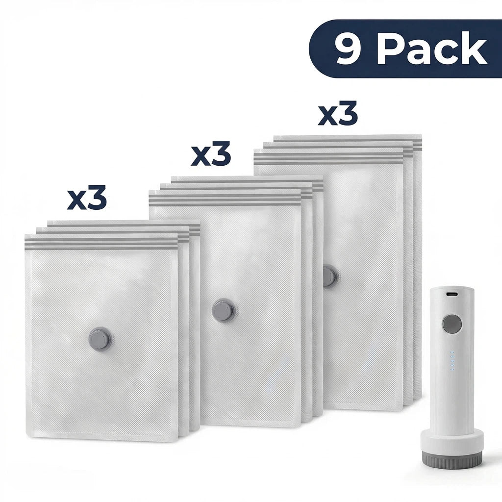 🔥 The Storage Solution Every Home Needs Cordless Vacuum Compression Bag Set
