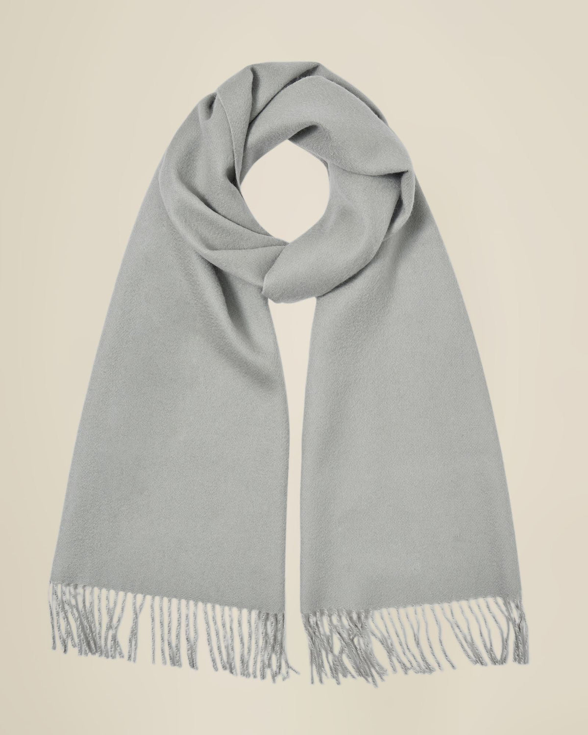 Green cashmere scarf detail