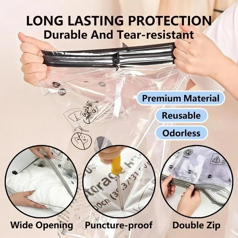 15 Vacuum Storage Bags with Air Pump