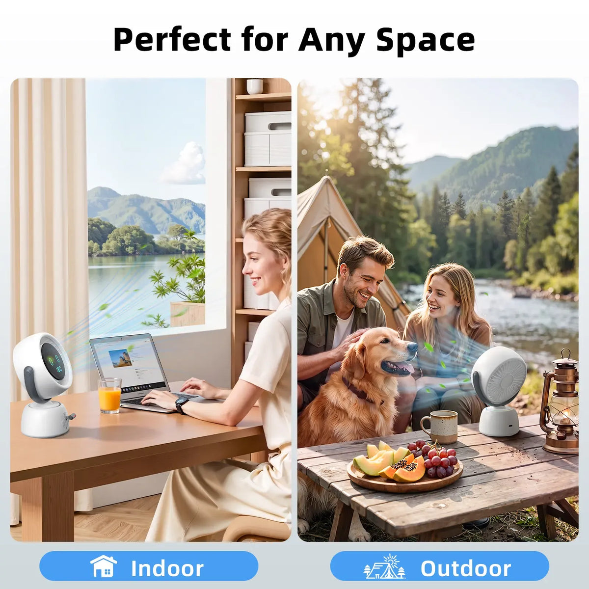 Portable Desk Fan for Indoor and Outdoor Use