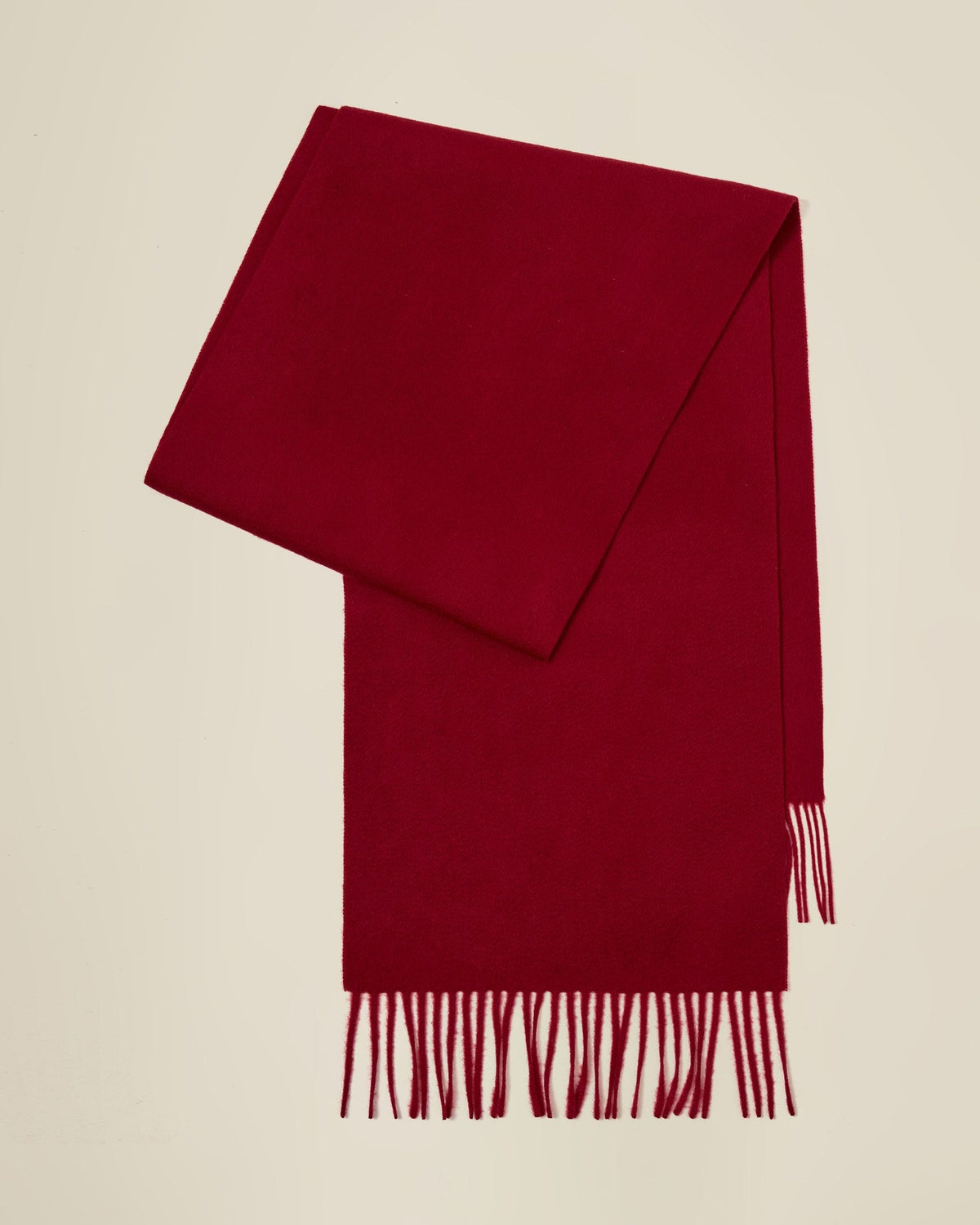 kvss  red cashmere scarf  