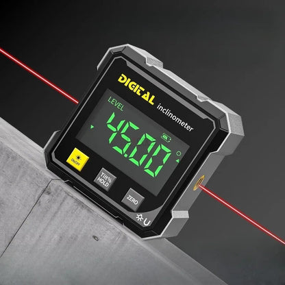 🔥 50% OFF | Digital Angle Finder with Laser Level 📏 ±0.1° Precision Magnetic Level Tool