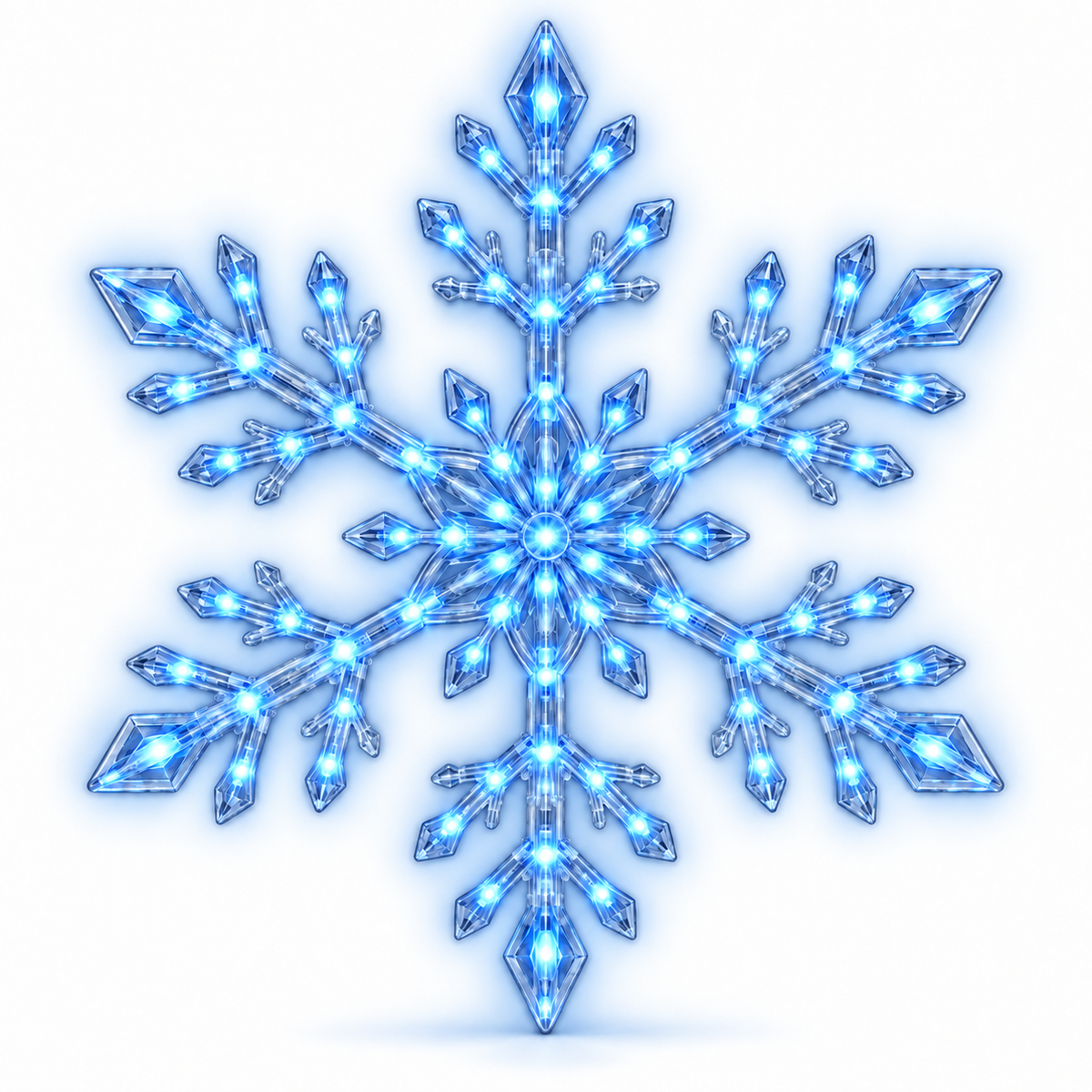 💙 WINTER WONDERLAND FAVORITE | Blue & White LED Snowflake Lights – Christmas Wall Decor for Living Rooms & Bedrooms