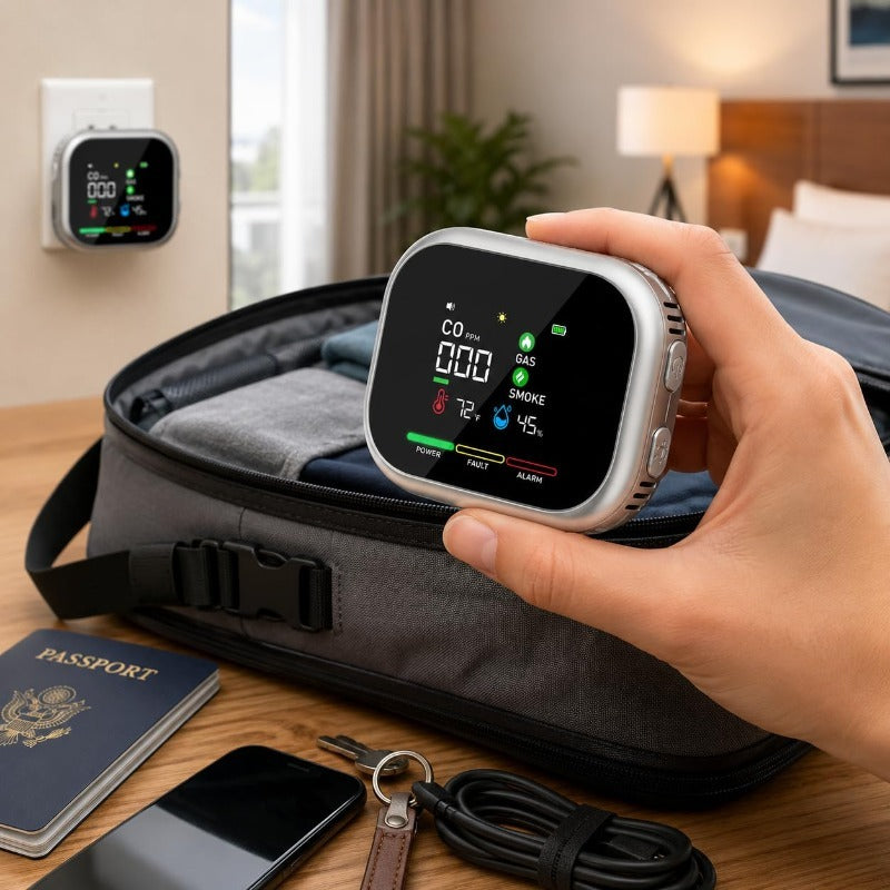 Multi-Function Air Environment Monitor – Rotating Plug & Backup Battery – product view 7
