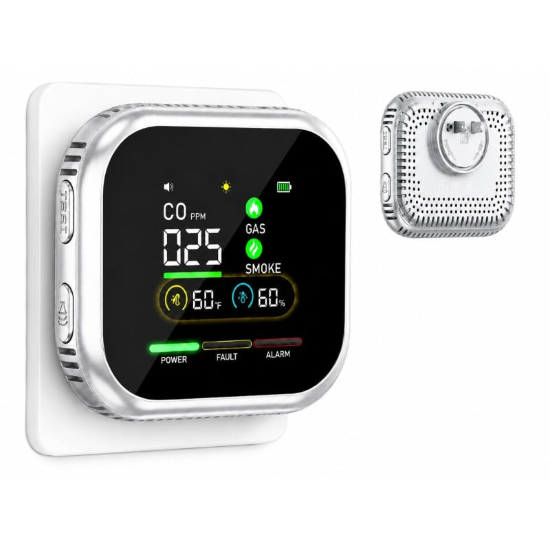 Multi-Function Air Environment Monitor – Rotating Plug & Backup Battery – product view 2