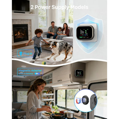 Multi-Function Air Environment Monitor – Rotating Plug & Backup Battery – product view 13