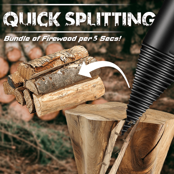 Firewood Auger Drill Bit – Labor-saving, Efficient, Heavy-duty ✨