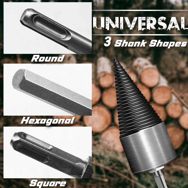 Firewood Auger Drill Bit – Labor-saving, Efficient, Heavy-duty ✨
